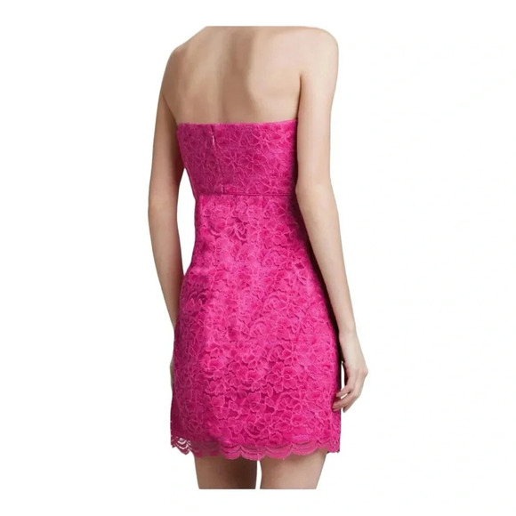 Diane Von Furstenberg Walker Deep
Carnation Pink Strapless Dress Sz Small - Picture 2 of 11